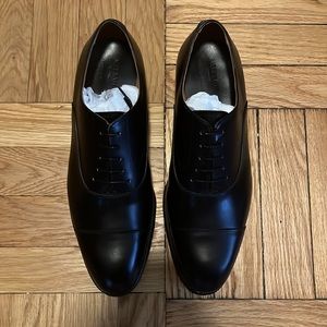 Meermin Cap-Toed Oxfords Black Calf 101430